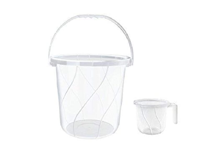 Transparent Bucket (20L) and Jug Set