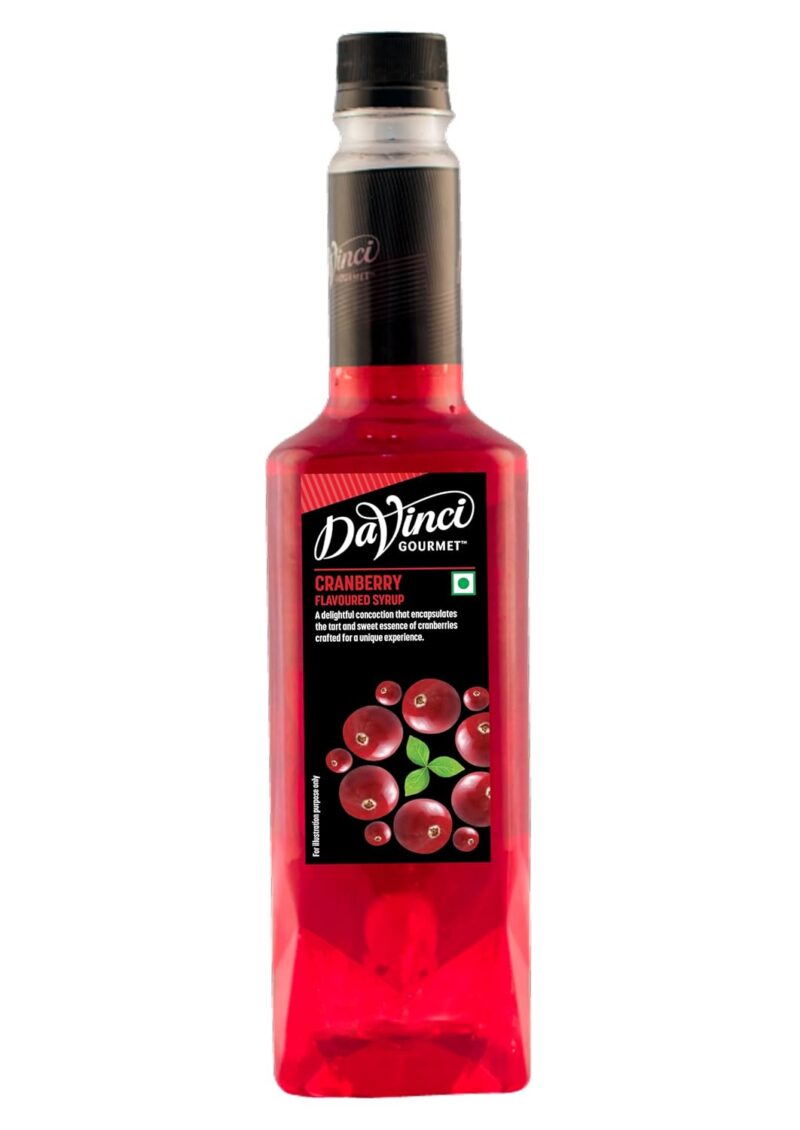 DaVinci Gourmet - Cranberry - Flavoured Liquid Syrup – 750 ML - Image 2