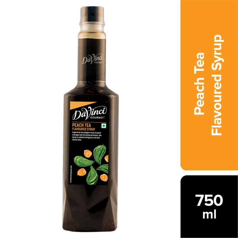 DaVinci Gourmet - Peach Tea - Flavoured Liquid Syrup – 750 ML